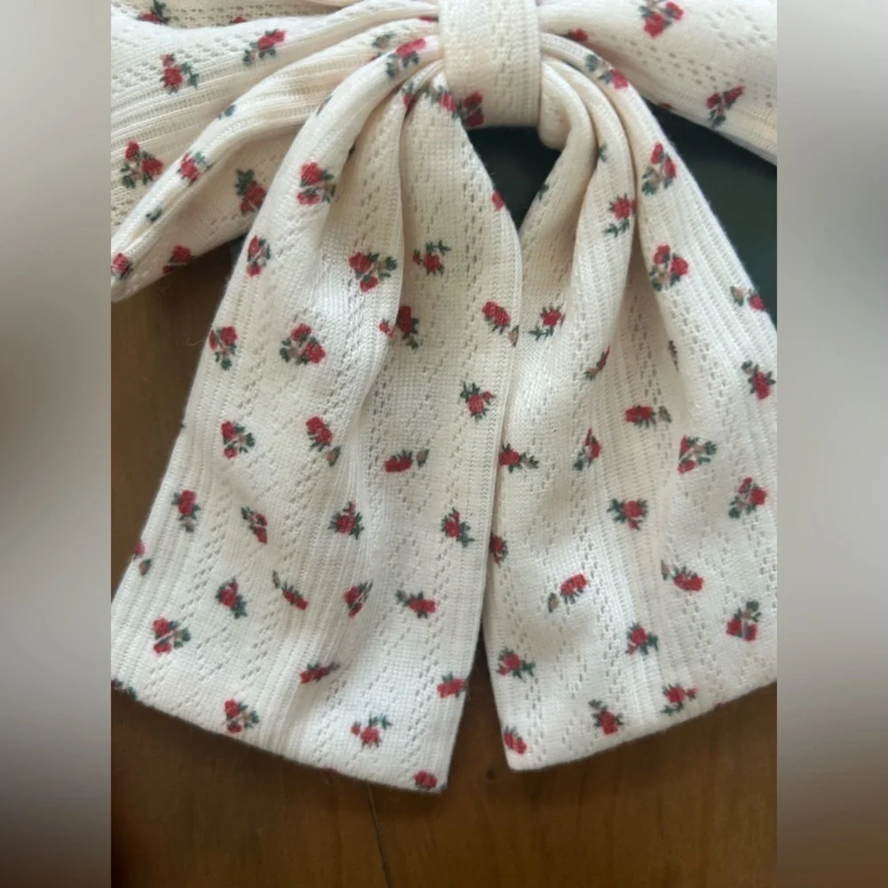 NWT Wild Fable Blue and Red Star Bandana with White Bow Set